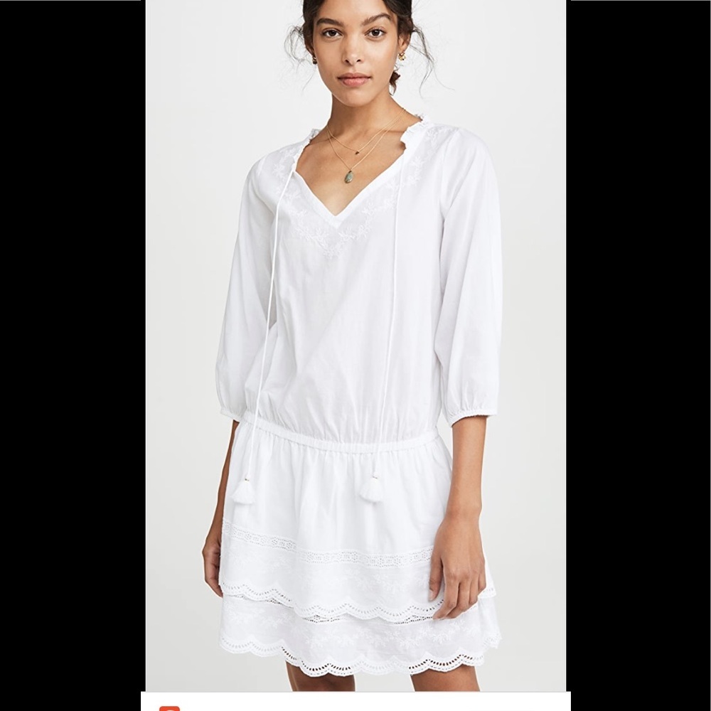 PILYQ Rebecca ruffle dress in water lily